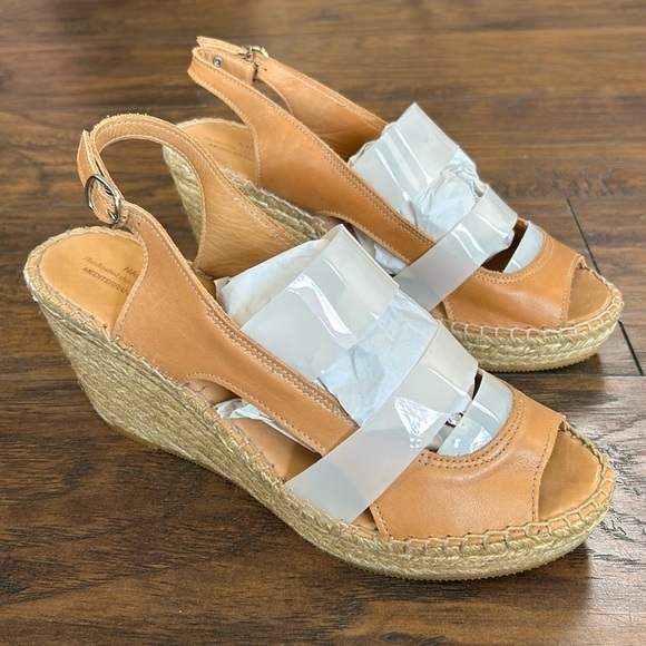 Anthropologie NAGUISA Espadrille Wedge Slingback Hand Crafted in Spain Sandals - Picture 6 of 17